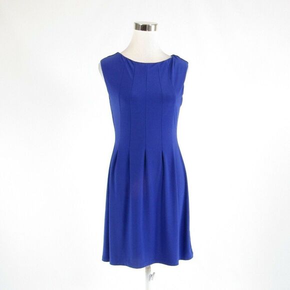 Indigo CATHERINE MALANDRINO A-line dress S - Picture 1 of 8